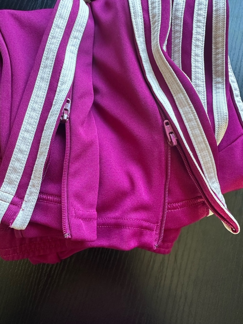 Adidas Fuchsia Joggers with Zipper Leg Size Medium - Picture 10 of 12